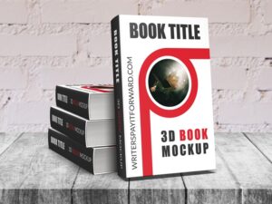 3D Book Mockup Hardcover 5x8