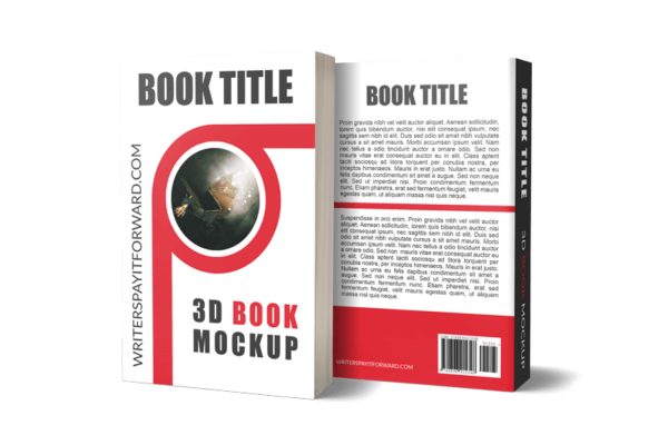3D Book Mockup Paperback 5x8