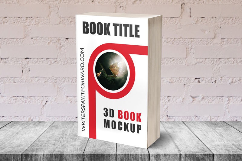 3D Book Mockup Paperback 5x8