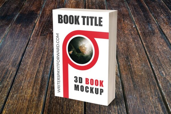 3D Book Mockup Paperback 6x9