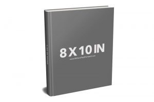 Book Mockup - Hardcover 8X10X1