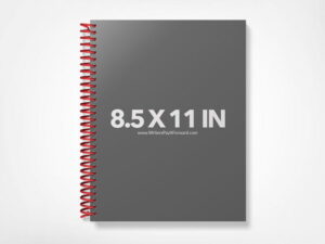Book Mockup -Notebook 8.5x11-NBW1-4