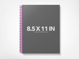 Book Mockup -Notebook 8.5x11-NBW1-3