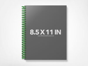 Book Mockup -Notebook 8.5x11-NBW1-2