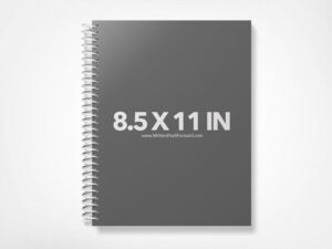 Book Mockup -Notebook 8.5x11-NBW1-1