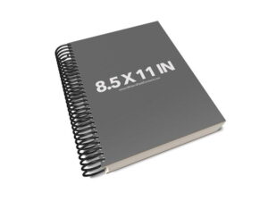 Book Mockup -Notebook 8.5x11-NBBW1