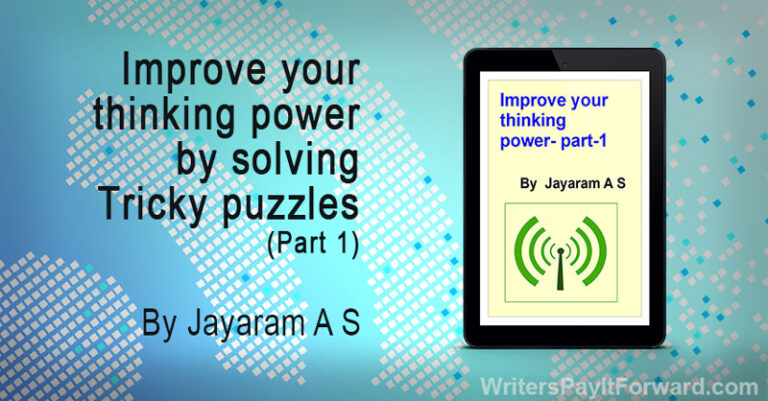 Improve your thinking power by solving Tricky puzzles (Part 1) – banner Improve Your Thinking Skills